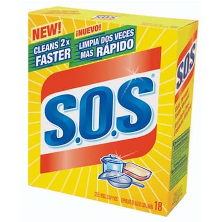 Clorox S.O.S Steel Wool Soap Pads, 18PK 98018